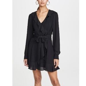 Parker Cadance Combo Dress Black